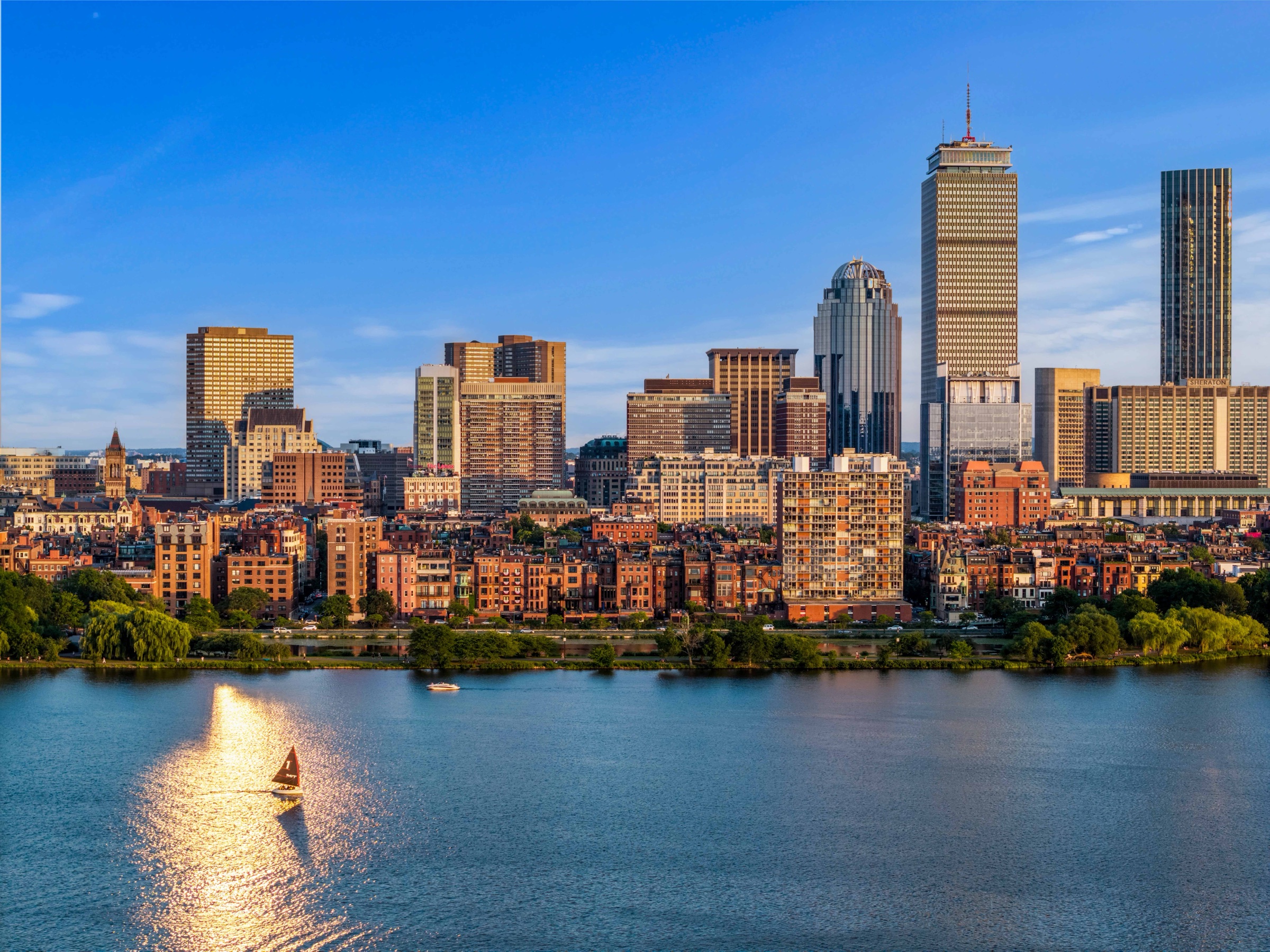 Back Bay skyline across the Charles River
